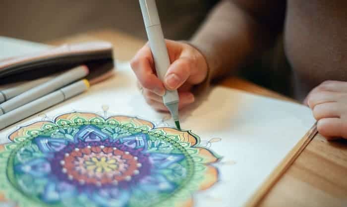 mandala-coloring-markers