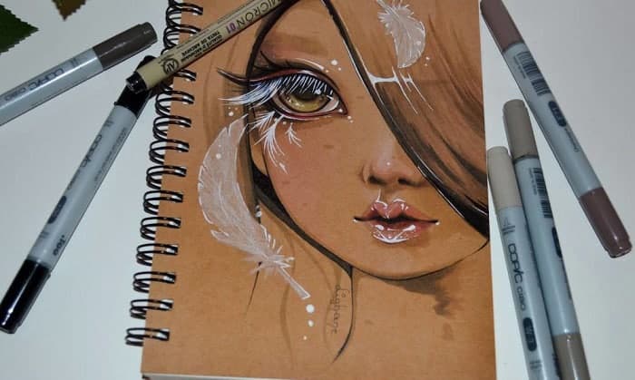 最好的速写本copic标记