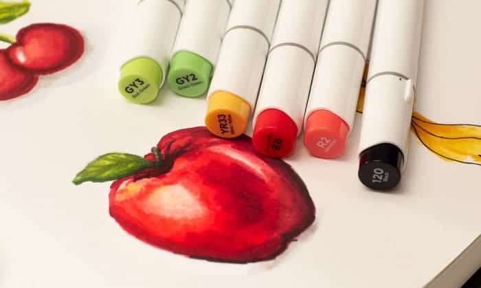 如何用copic标记上色